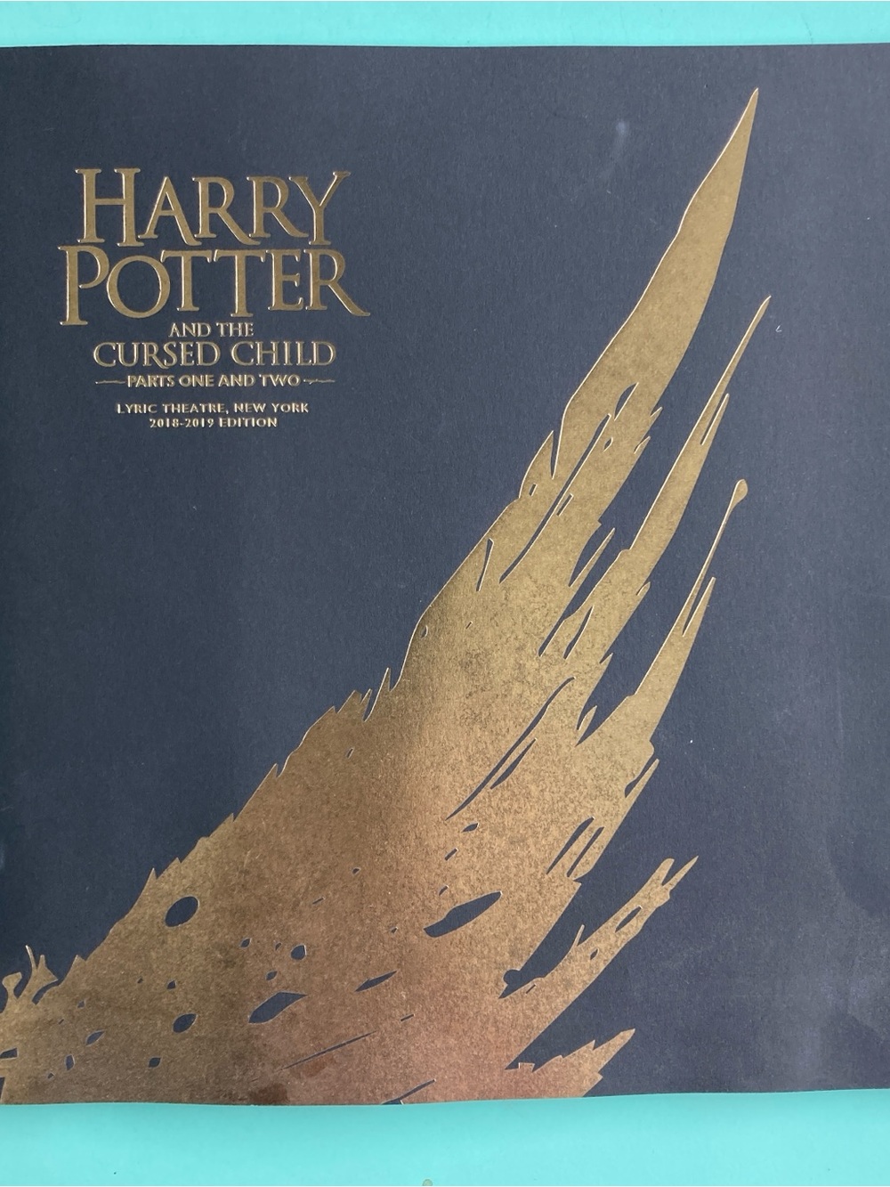Souvenir Program HARRY POTTER AND THE CURSED CHILD PARTS 1 & 2 2018 -19 Broadway